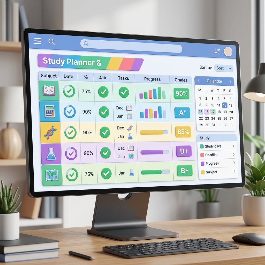 Past Paper Tracker Spreadhseet